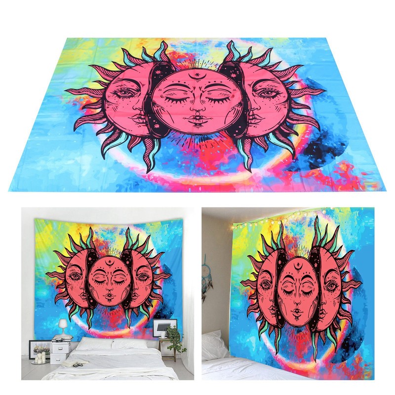 Sun Goddess Pattern Tapestry Wall Hanging for Bedroom Living Room