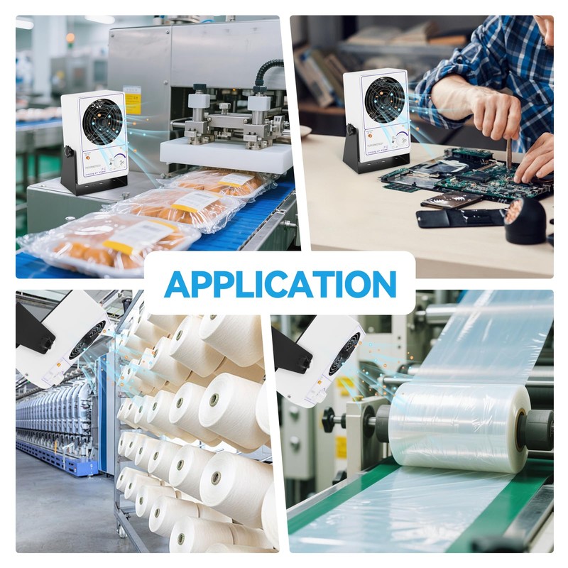 YUCHENGTECH Ionizing Air Blower Static Eliminator Fan Desktop Ionizer Air