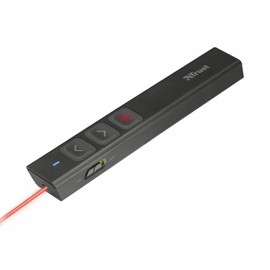 Trust 21946 Ultra-Slim Wireless Laser Presenter - Black