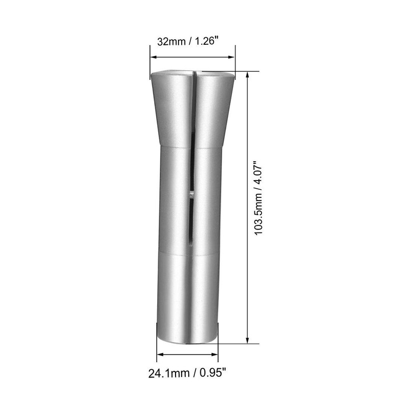 sourcing map R8 Collet, 20mm Metric Mill Chuck Holder 65Mn