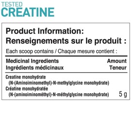 Tested Nutrition Creatine Monohydrate Powder | 5g Creatine Monohydrate | Increased Lean Muscle Mass, Improved Strength, Performance | Vegan, Gluten Free | Unflavoured, 80 Servings (400 g)