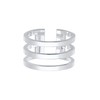 Elli 0604750717 Women's Ring 925 Silver, Silver, No Gemstone