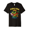Pura Vida Cute Superhero Basilisk Costa Rica Vacation Surf Premium