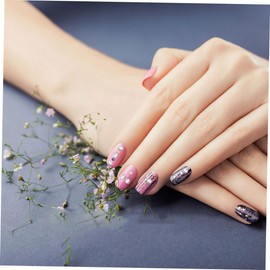 Baluue 4pcs Manicure Nails Gems Nail Art Beads Pearls Steel Beads Decorative Gems for Girls