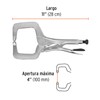Truper PPP-11R, Pinza de presión tipo "C" de 11", con