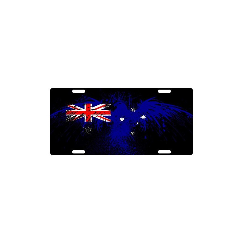 Australia Flag License Plate Commonwealth Star Australian Patriotic Emblem Eagle