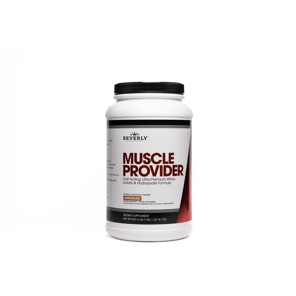 Beverly International Muscle Provider, 30 Servings, Chocolate. Super-Fast-Absorbing Whey Protein Powder for Recovery, Lean Muscle. Fills Your Muscles, not Your Stomach. Tastes Like ice Cream!