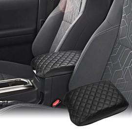 INTGET - Funda de consola central para Toyota Tacoma 2020, 2021, 2022, 2023, accesorios para Toyota Tacoma 2019, 2018, 2017, 2016, funda de piel para reposabrazos medio, protector de asiento, cojín