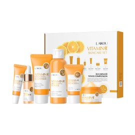 BeauBase Vitamin C Gesichtspflege Set, Gesichtspflege Set Teenager Mädchen, Hautpflege Reisegröße (Sonnenschutz)