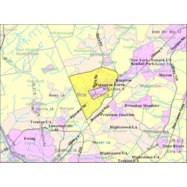 HISTORY GALORE 24x36 Gallery Poster, Interactive map of Princeton, New Jersey