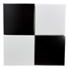 Tenedos HTC332 Matte Black and White Porcelain Tile – 8x8
