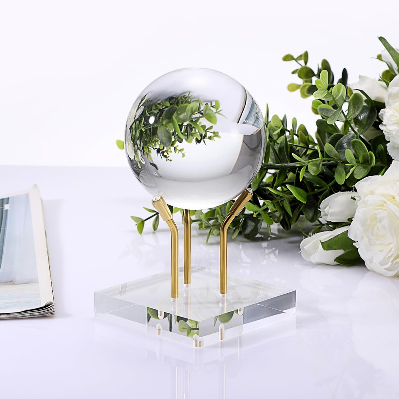 Hipiwe Gold Metal Arm Display Stand Easel with Acrylic Base