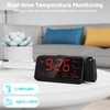 Projection Alarm Clock, Digital Clock with 320°Rotatable Projector on Bedroom