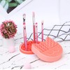 Alfombrilla de silicona para limpieza de brochas de maquillaje con