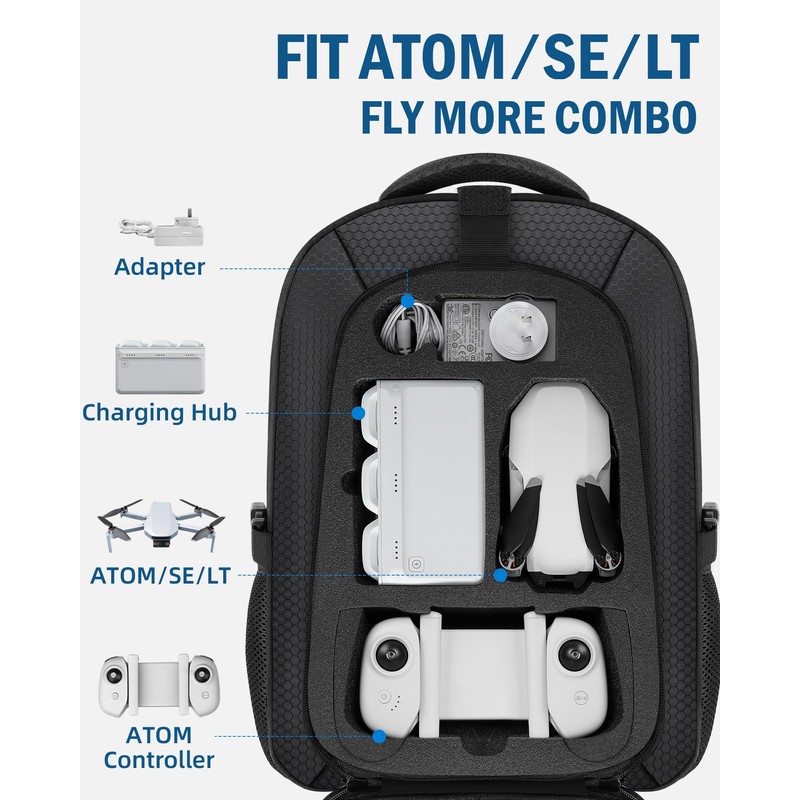 Case for Potensic Atom 2, Large Backpack for Atom 2/SE/3-Axis/LT