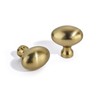 1.3 inch 10 Pack Oval Cabinet Knobs Champagne Bronze Cabinet