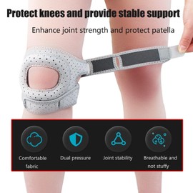 XUDUOO Wellknee Knee Brace, 2PCS Knee Support for Men Woman, Adjustable Knee Support Sleeve Brace for Running Soccer Basketball Workouts