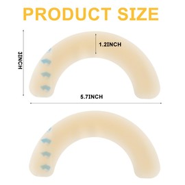 Stoma Barriere Streifen 10 Stück Stoma-Barrierestreifen Gebogene Stoma Paste Elastischer Fixierstreifen Gebogen Selbstklebende Stoma Supplies für Ostomiebeutel Colostomy Taschen