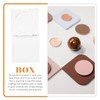 Beavorty 4pcs Blush Box Eyeshadow Box Travel Makeup Palette Lip