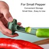Pepper Seed Corer Remover, Upgrade 2 in 1 Bell Pepper
