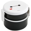 Skater ONWR1AG-A Anti-Bacterial Lunch Box, 2-Tier, Round, 16.9 fl oz