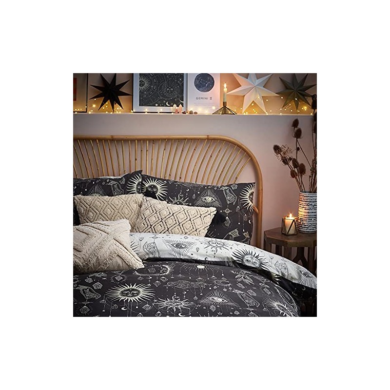 furn. Constellation Single Duvet Cover Set, Cotton, Polyester, Multi, 2