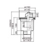 sanuki SPG Washing Machine Pan for Drain Trap [BT X