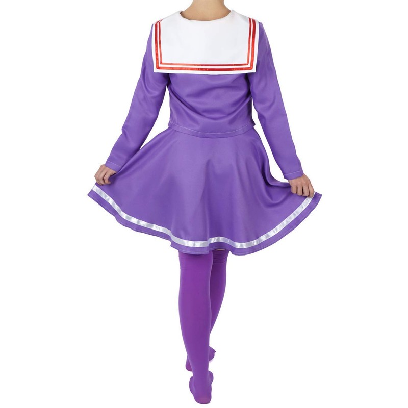 CoolChange Shiro Cosplay Costume Purple Sailor Uniform for No Game
