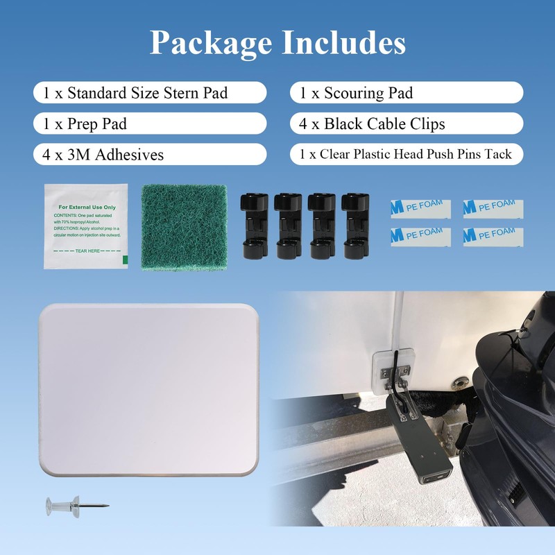 Screwless Transducer Mounting Kit - Standard Size - Black -