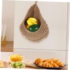 CHILDWEET 3pcs Bohemian Wall Teardrop Baskets Stylish Fruit Vegetable Storage