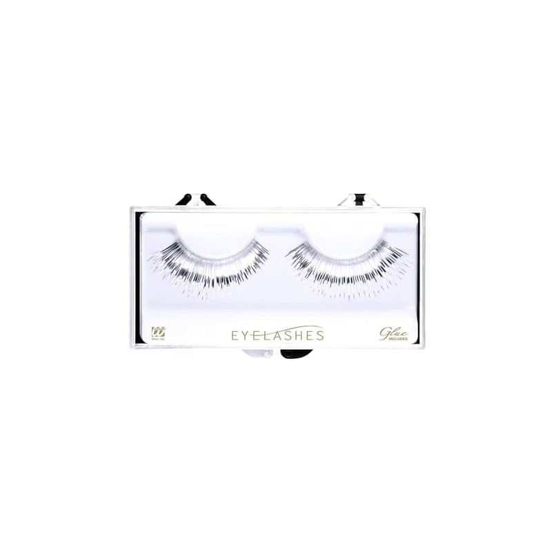 Metallic Silver Eyelashes Accessory for Fancy Dress