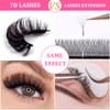 False Eyelashes, 10 Pairs, 7D Artificial Eyelashes Set, Natural Look,