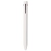 MUJI 02553029 Triangular Ballpoint Pen, White, Ink Black/Blue/Red, Lead Diameter
