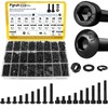 Fgruh 2300PCS M3 Screws with Nuts Assortment Kit, M3x4/6/8/12/16/20/25/30/35 mm