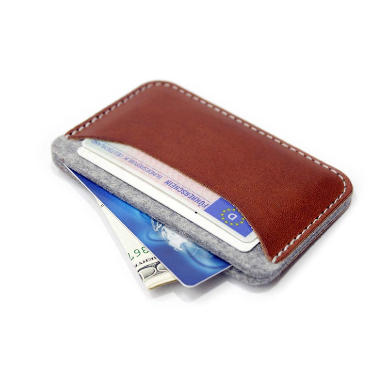 Pack & Smooch Card Holder Wallet-KESWICK- 100% Merino Wool Felt,