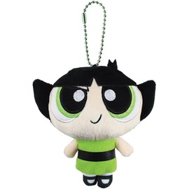 Tees Factory PW-5546154BC Powerpuff Girls Plush Mascot, Butter Cup H 5.0 x W 4.7 x D 2.8 inches (129 x 120 x 70 mm)