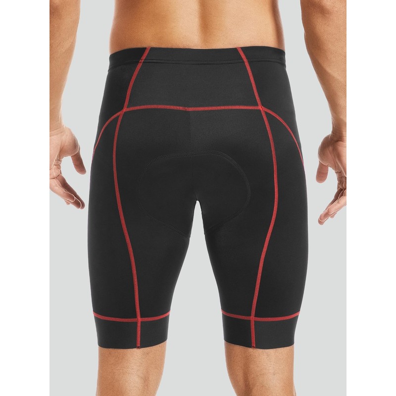 qualidyne Men's Cycling Bike Shorts 3D Padded Bicycle Riding Bike