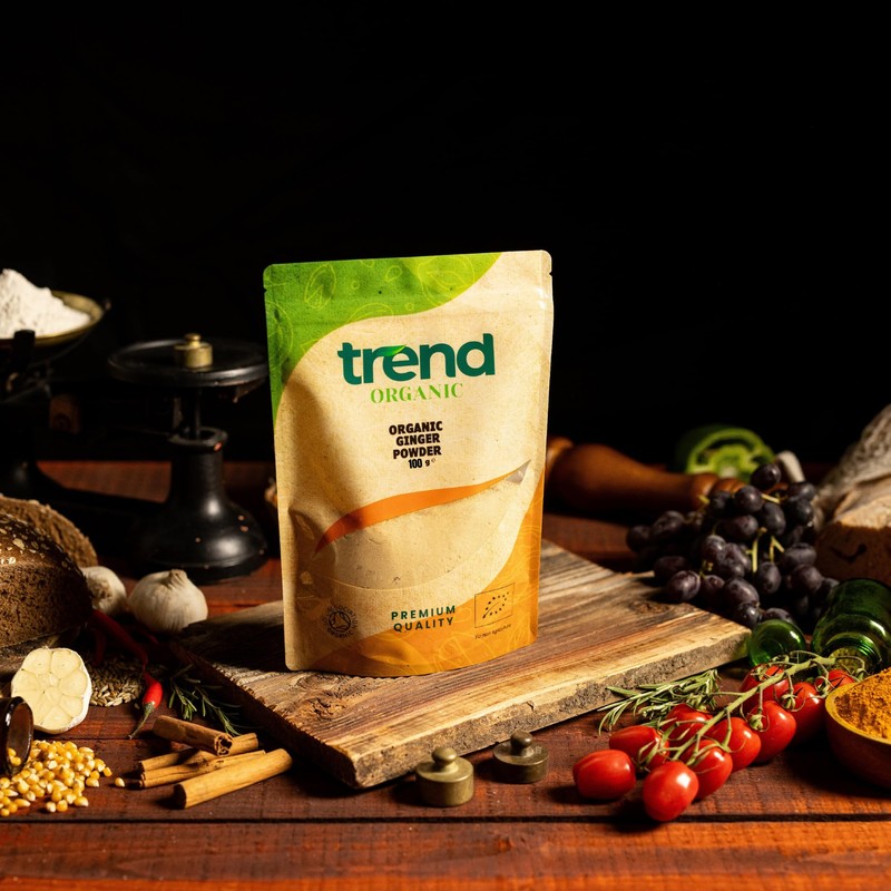 Trend Organic Ginger Powder, 100g - Aromatic Bliss Ideal for