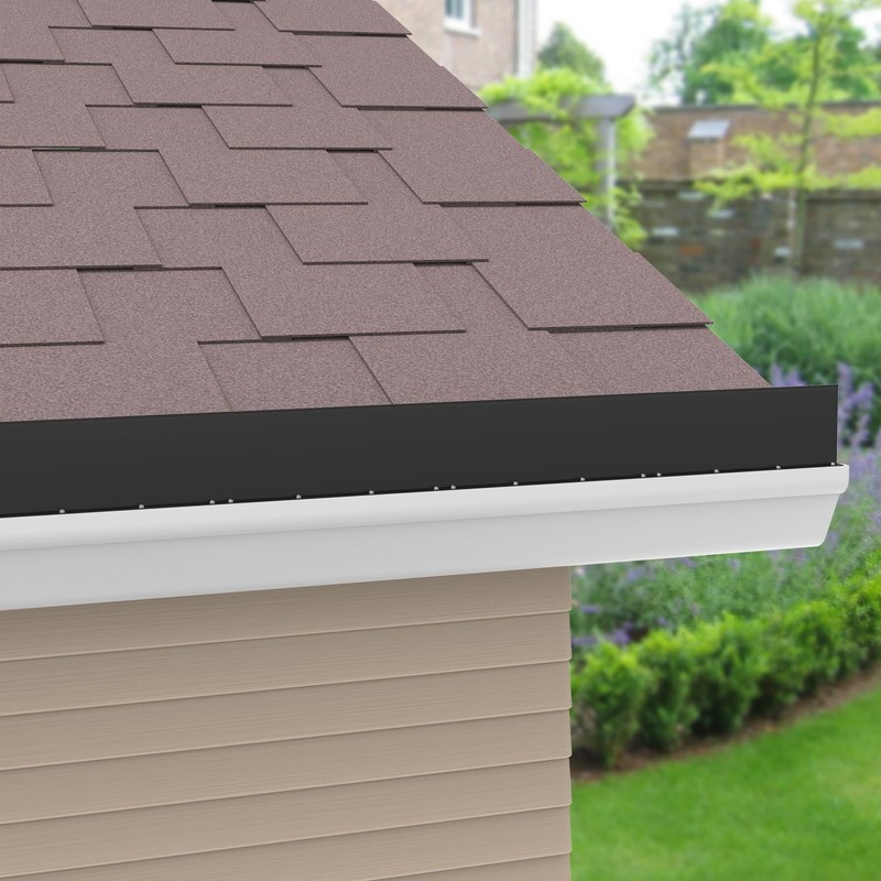 Memrita 8 Pcs Gutter Valley Splash Guards Roof Rain Diverter,