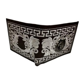 Tems Collection Rodeo Horse Western Cowboy Style Embroidered Wallet Cash Card Id Slots Bifold Short Purse, 4.5" x 3.75"