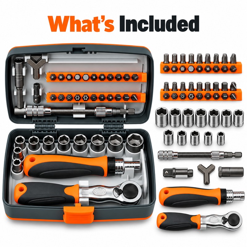 38-in-1 Ratchet Screwdriver Set – Labor-Saving Multipurpose Hand Tool Kit