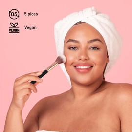 Pursonic Beauty Essentials Set – Studio Makeup Brush Set, Multi-Shape Sponges, a