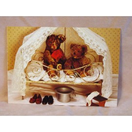 Steiff - Steiff  Petsy and  Zotty  Postcard