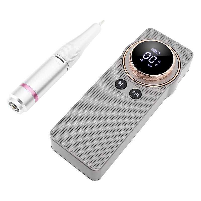 Nail Drill Machine Portable High Speed 35000RPM Rechargeable Nail Art