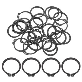 sourcing map 25Pcs 13/16" Internal Retaining Ring Circlip, 65 Mn Spring Steel Internal Circlip Snap Rings C-Clips for Grooved Shafts Studs, Black