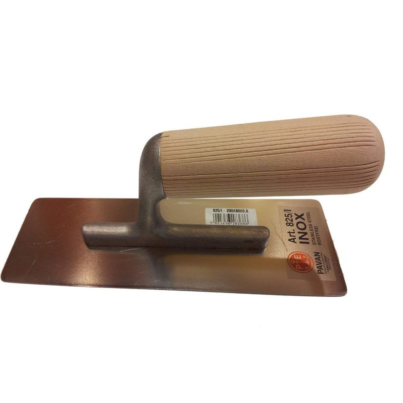 Pavan Trowel 825 I - 280x120x0.6 Stainless Steel Venetian Plaster