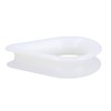 2 PACK White Nylon Rope Splice Thimble 6mm Rope Spliced