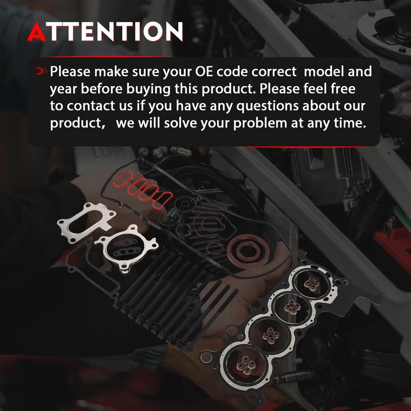 MLS Cylinder Head Gasket Set with Head Bolts Kit Compatible
