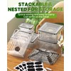 KEMETHY 70 PCS Food Storage Containers with Lids(35 Containers &