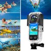 Waterproof Case for Sports Cameras, Bottom 1/4" Screw Hole, Waterproof